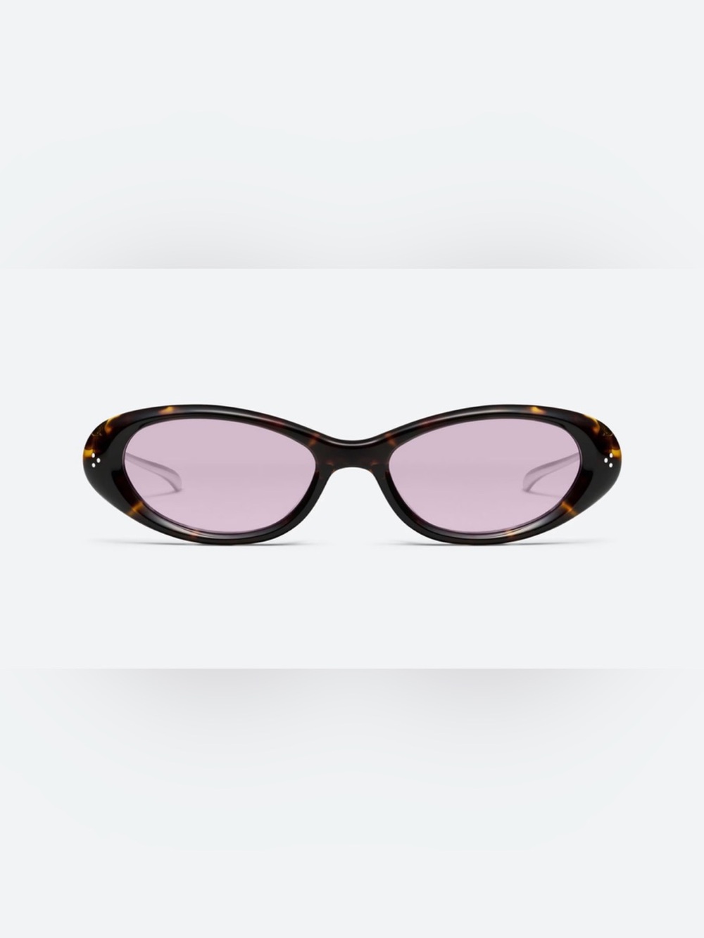 GENTLE MONSTER Tortoiseshell Frame Sunglasses with Lavender Lenses